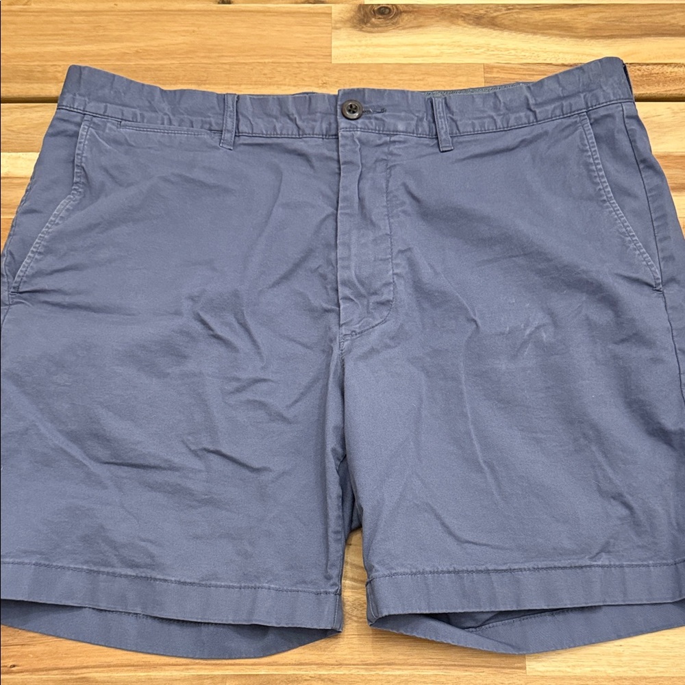 J. Crew Men's Slate Blue Flat Front Shorts
